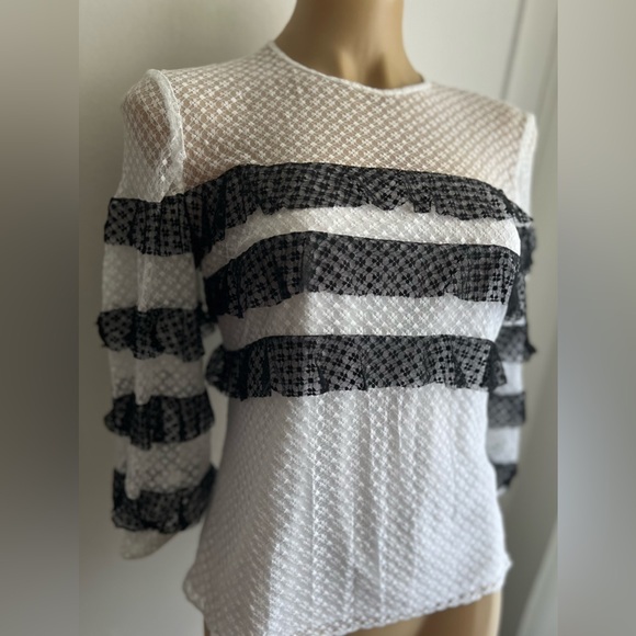 Milly white top, size S, new with tag, with buttons on the side. - Picture 2 of 6